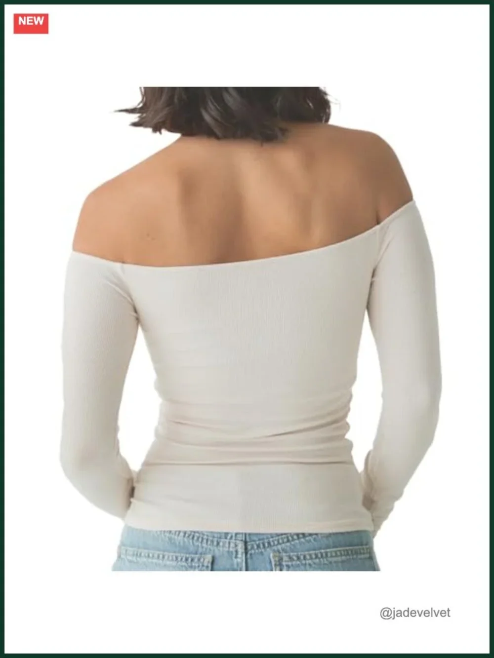Off Shoulder Brami Tank Top, Built-In Padding, Ribbed High Stretch Rayon Spandex